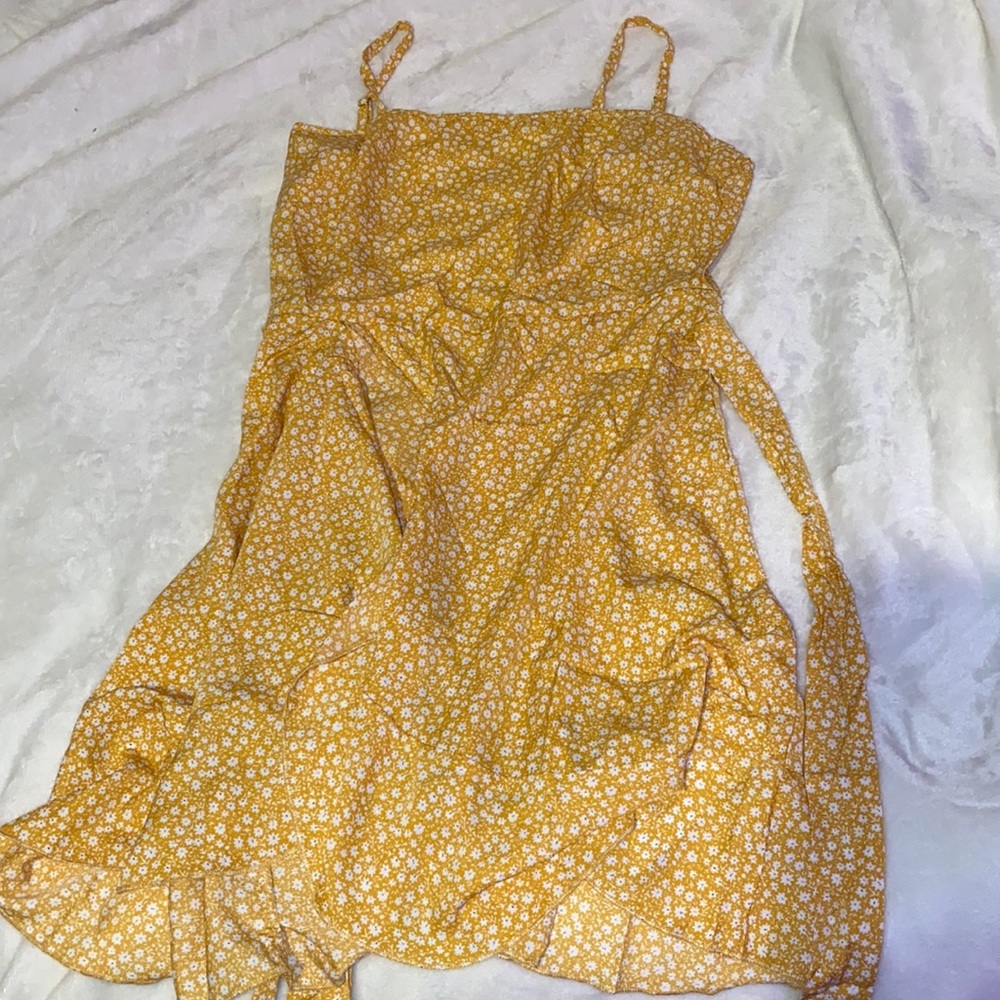 Dainty Mustard Yellow Dress